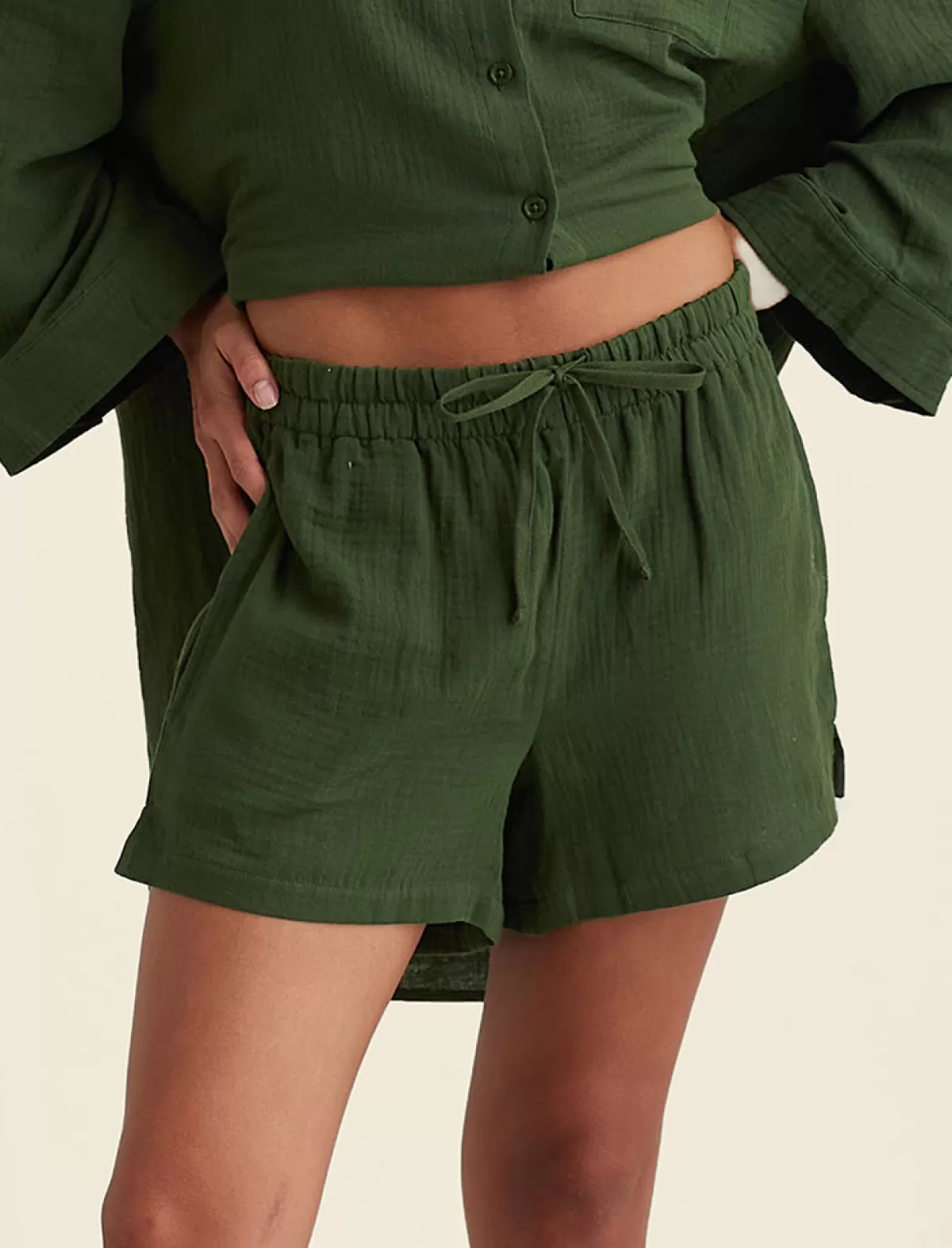 Papinelle Ashley Textured Cotton Oversized Boxer Short