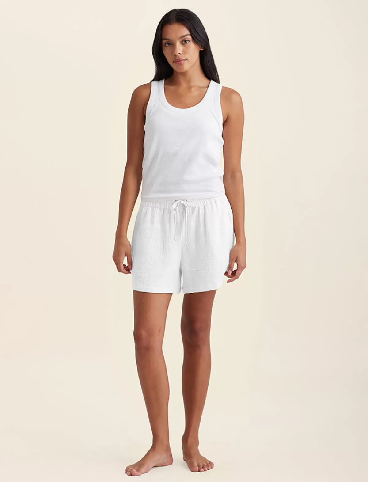 Papinelle Ashley Textured Cotton Oversized Boxer Short