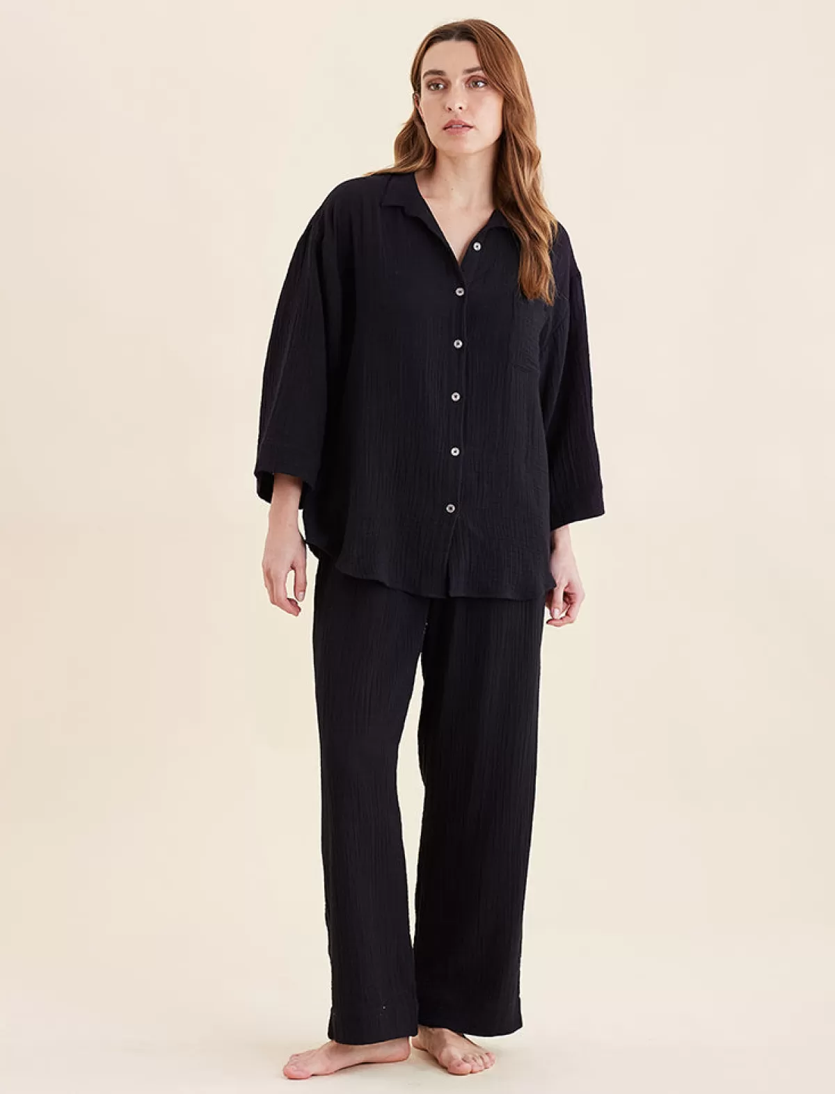 Papinelle Ashley Textured Oversized Shirt