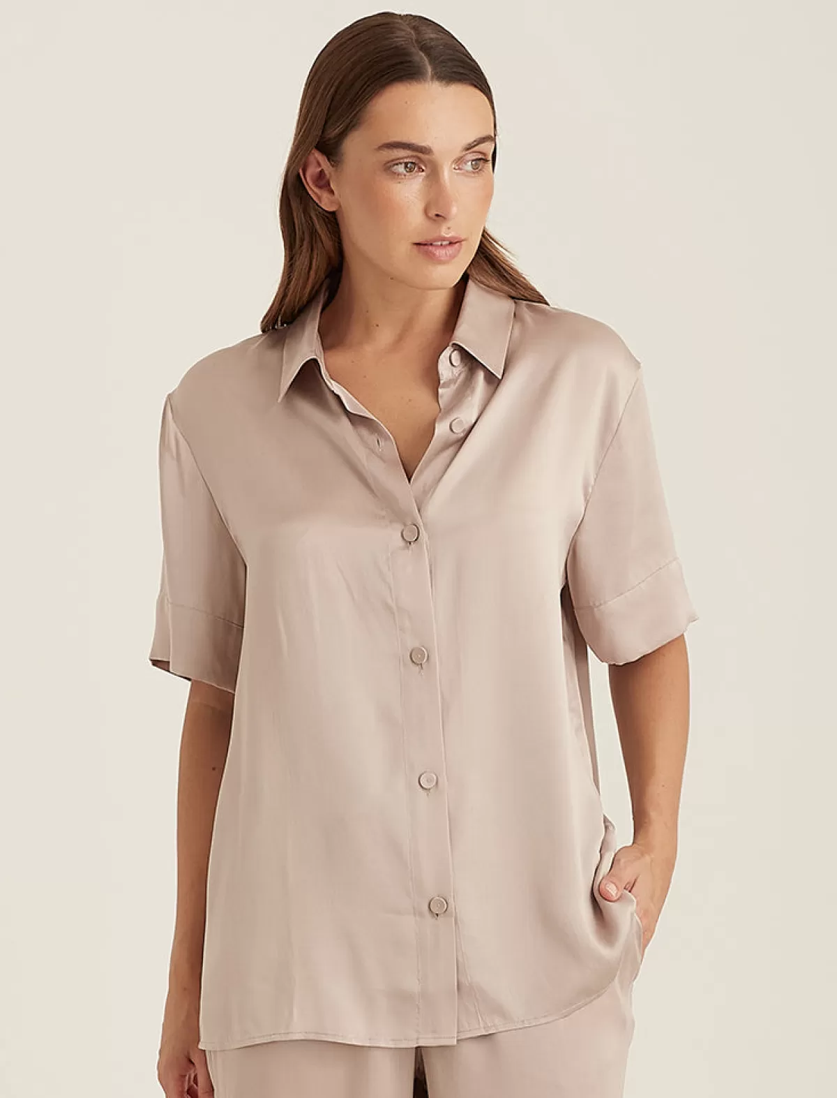 Papinelle Audrey Relaxed Washable Silk Shirt