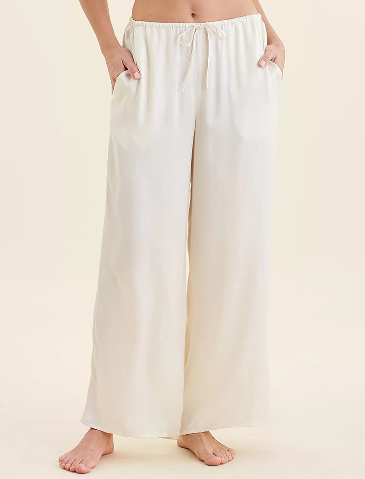 Papinelle Audrey Washable Silk Wide Leg Pants