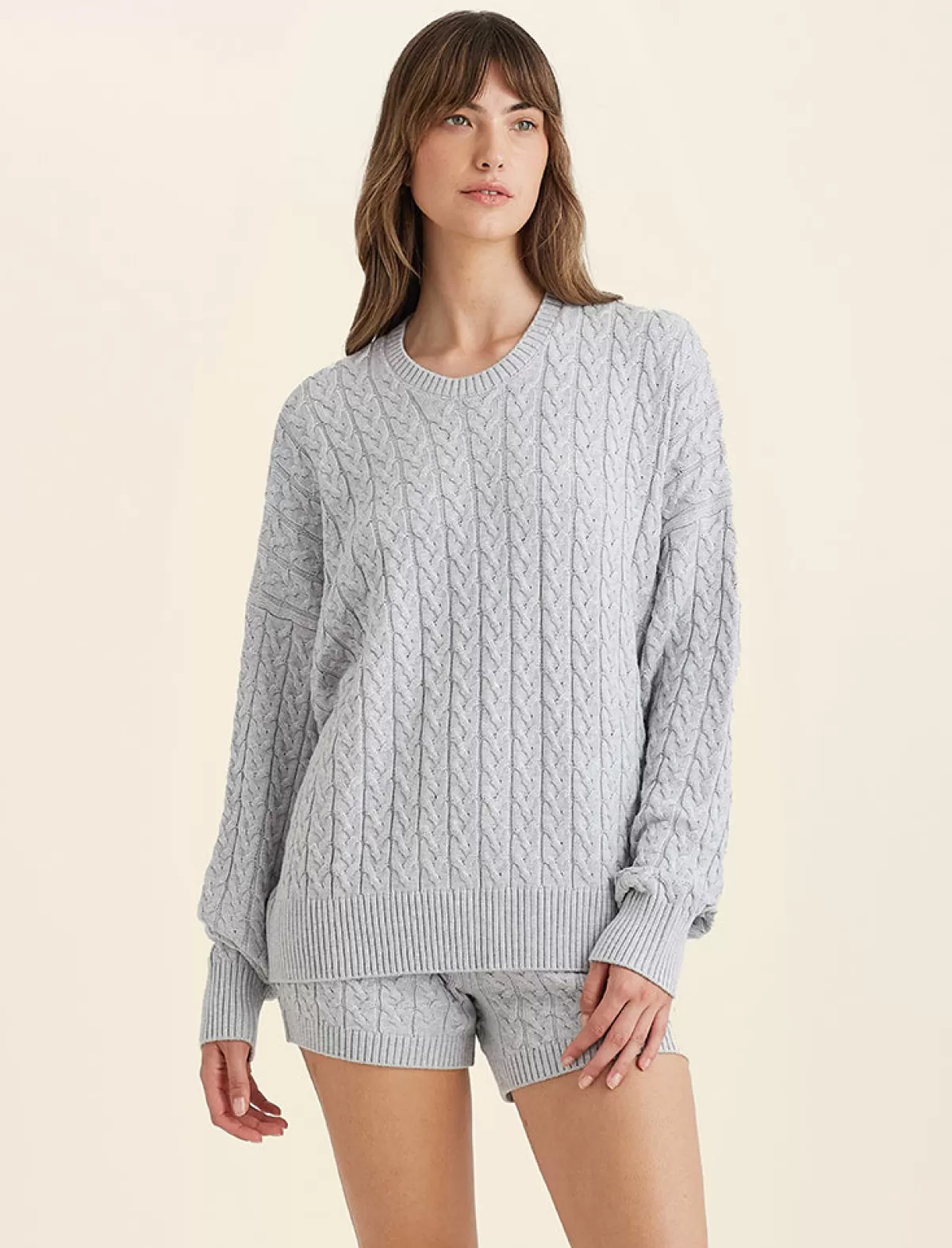 Papinelle Cosy Cable Cotton Cashmere Jumper