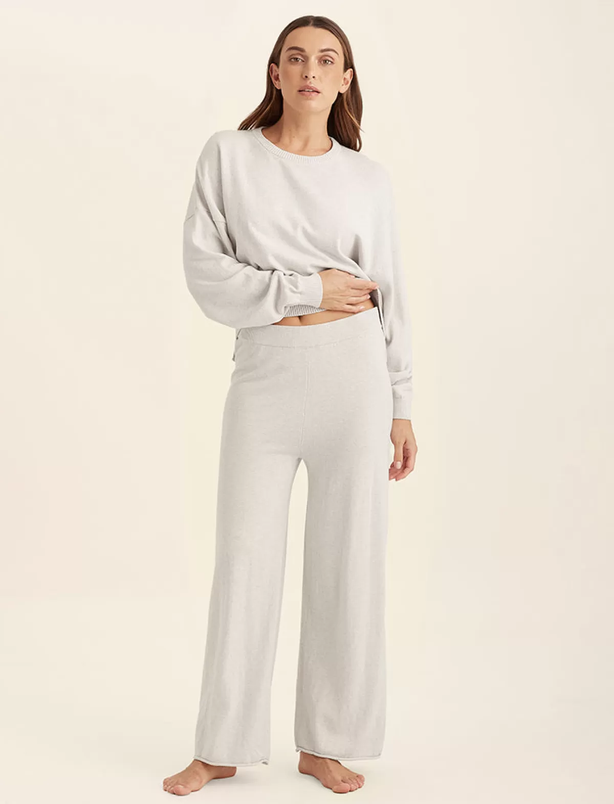 Papinelle Cotton Cashmere Straight Leg Pant