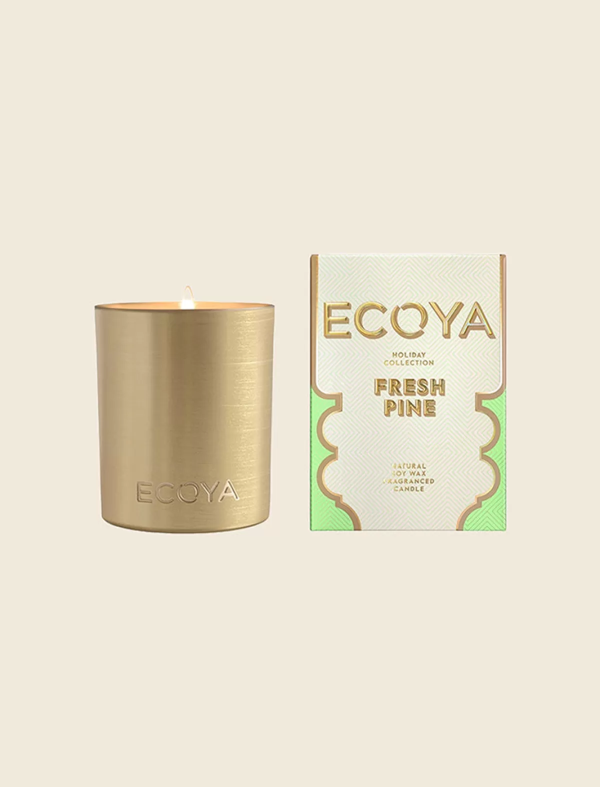 Papinelle Ecoya Goldie Candle - Fresh Pine