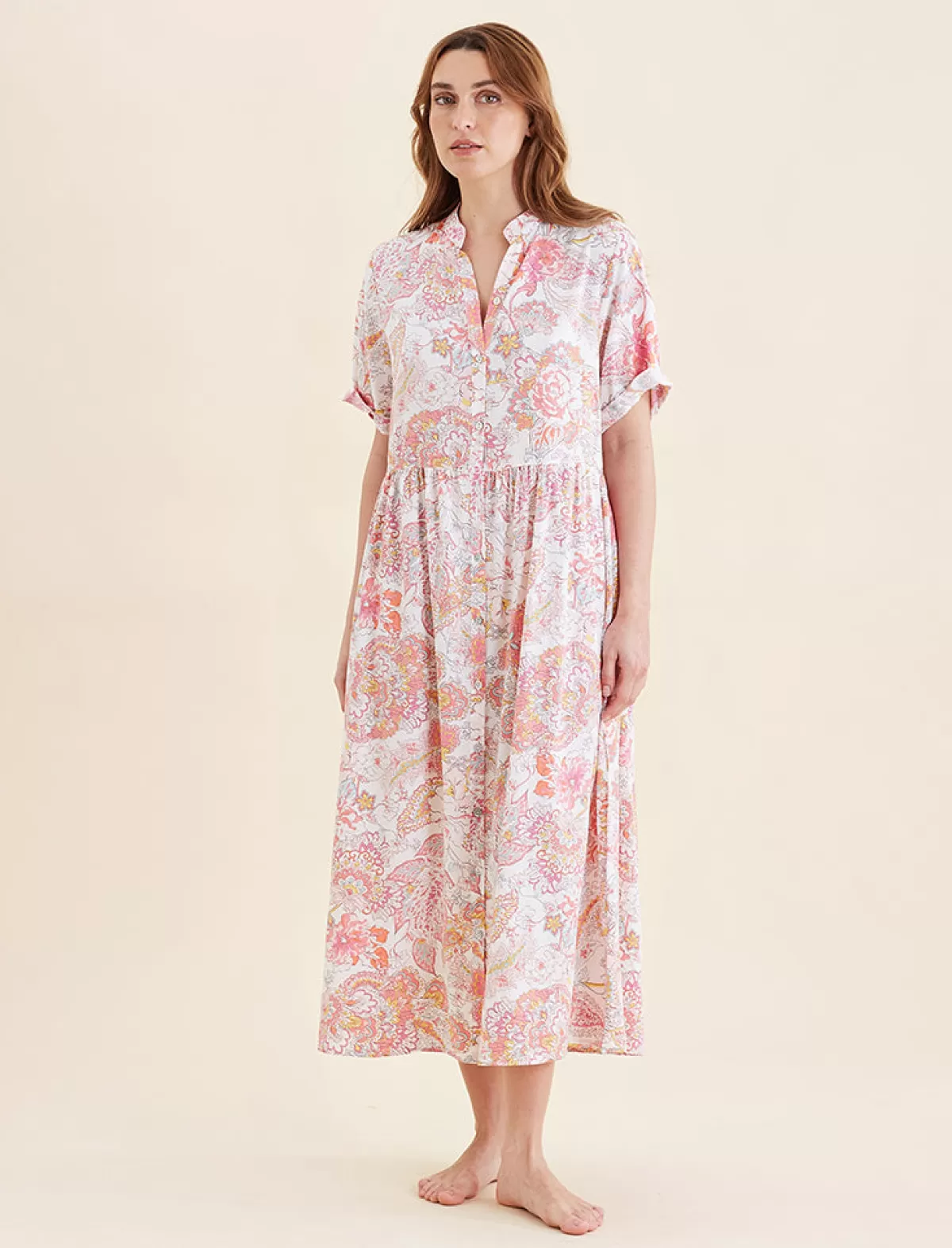 Papinelle Ella Short Sleeve Maxi Nightdress