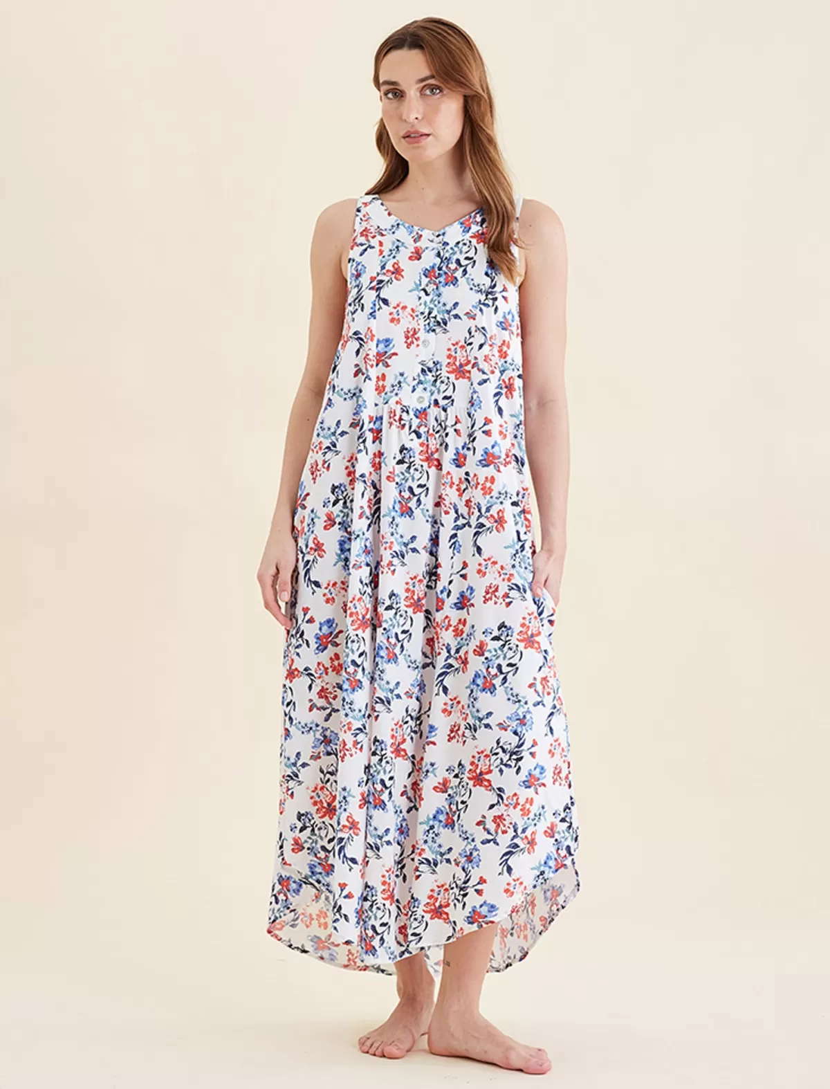 Papinelle Harper Panel Front Maxi Nightie