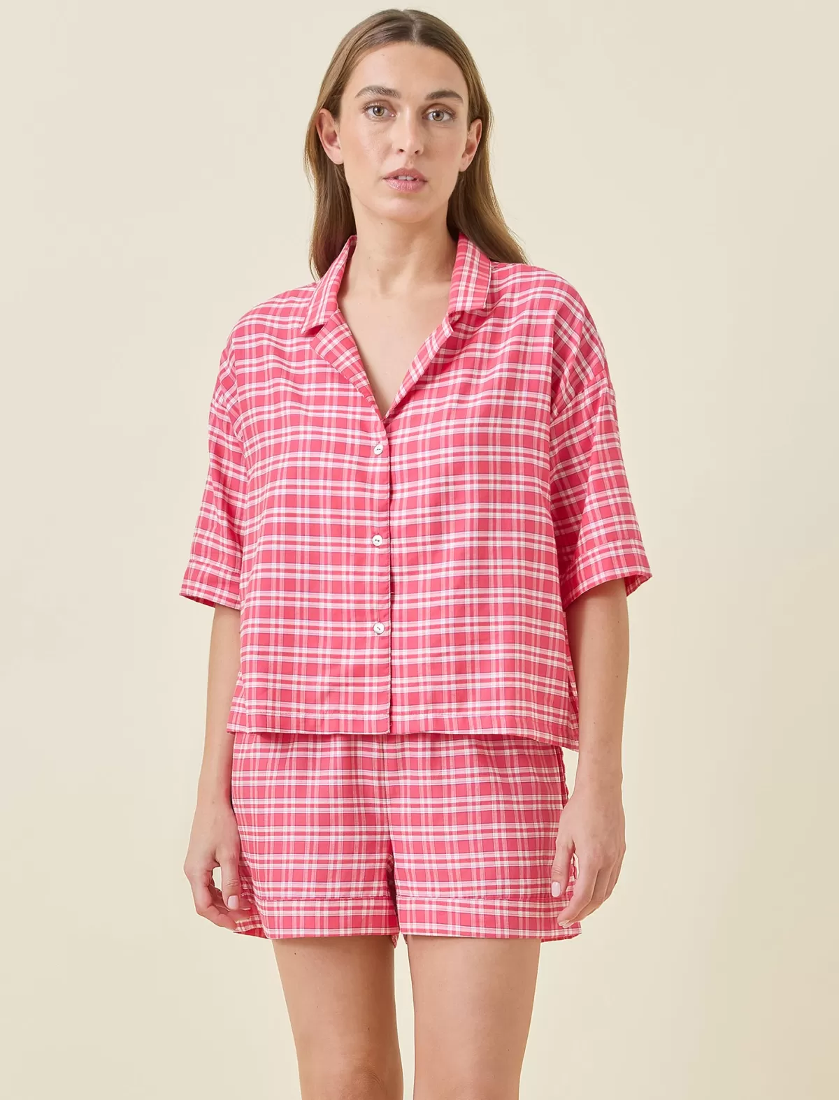 Papinelle Holiday Plaid Boxer PJ Set