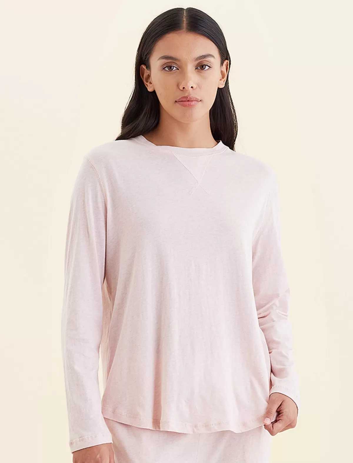 Papinelle Jada Organic Cotton Boxy Long Sleeve Tee