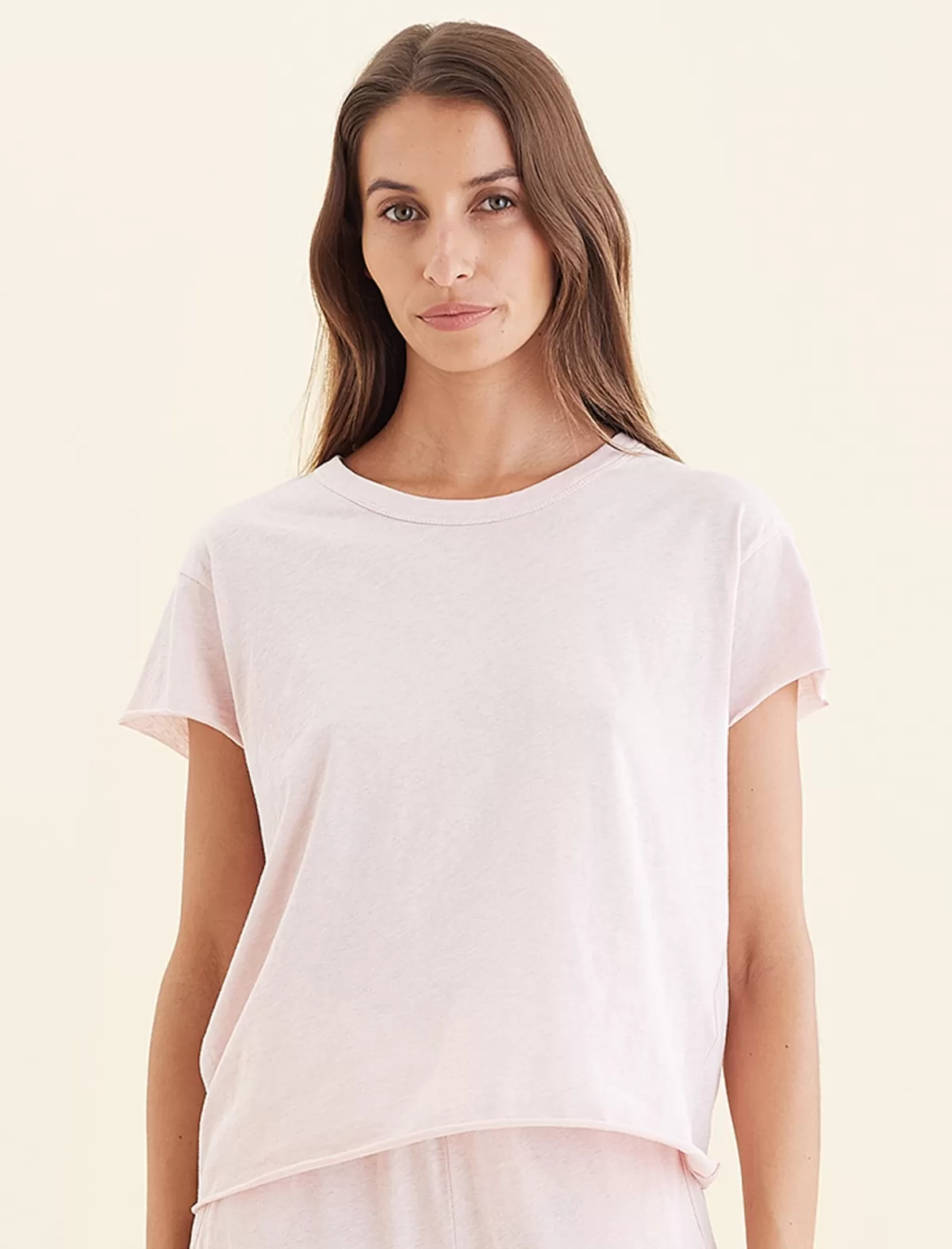 Papinelle Jada Organic Cotton Knit Boxy Tee