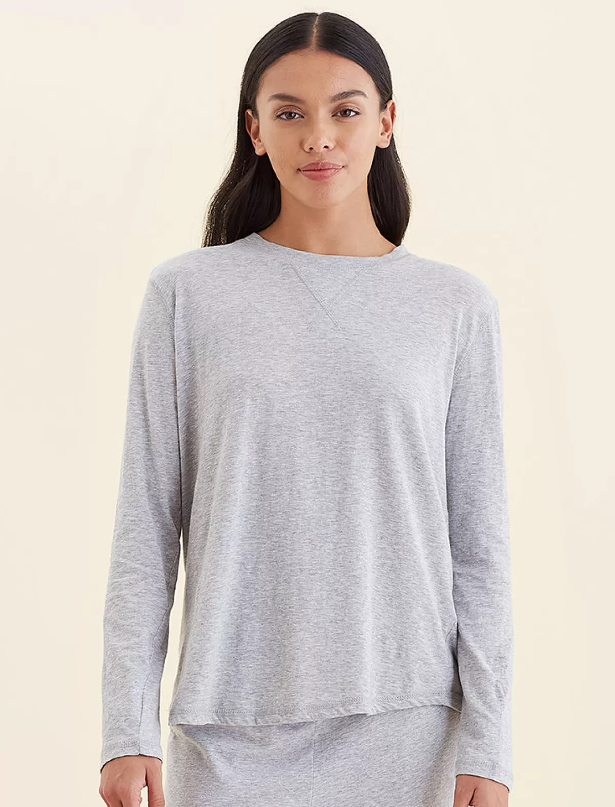 Papinelle Jada Organic Cotton Knit Long Sleeve Tee