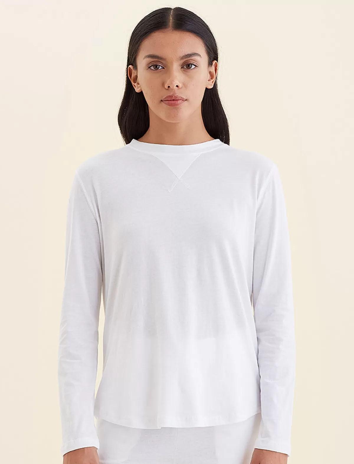 Papinelle Jada Organic Cotton Knit Long Sleeve Tee