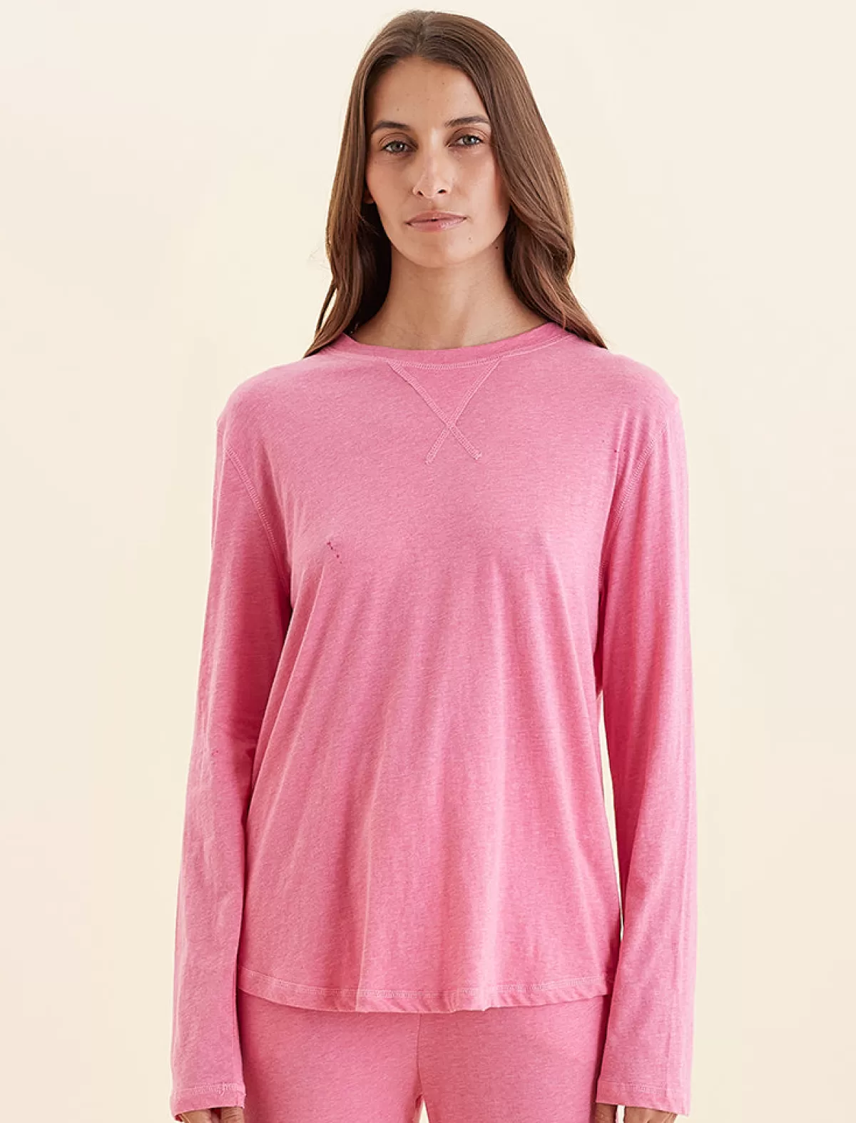 Papinelle Jada Organic Cotton Knit Long Sleeve Tee