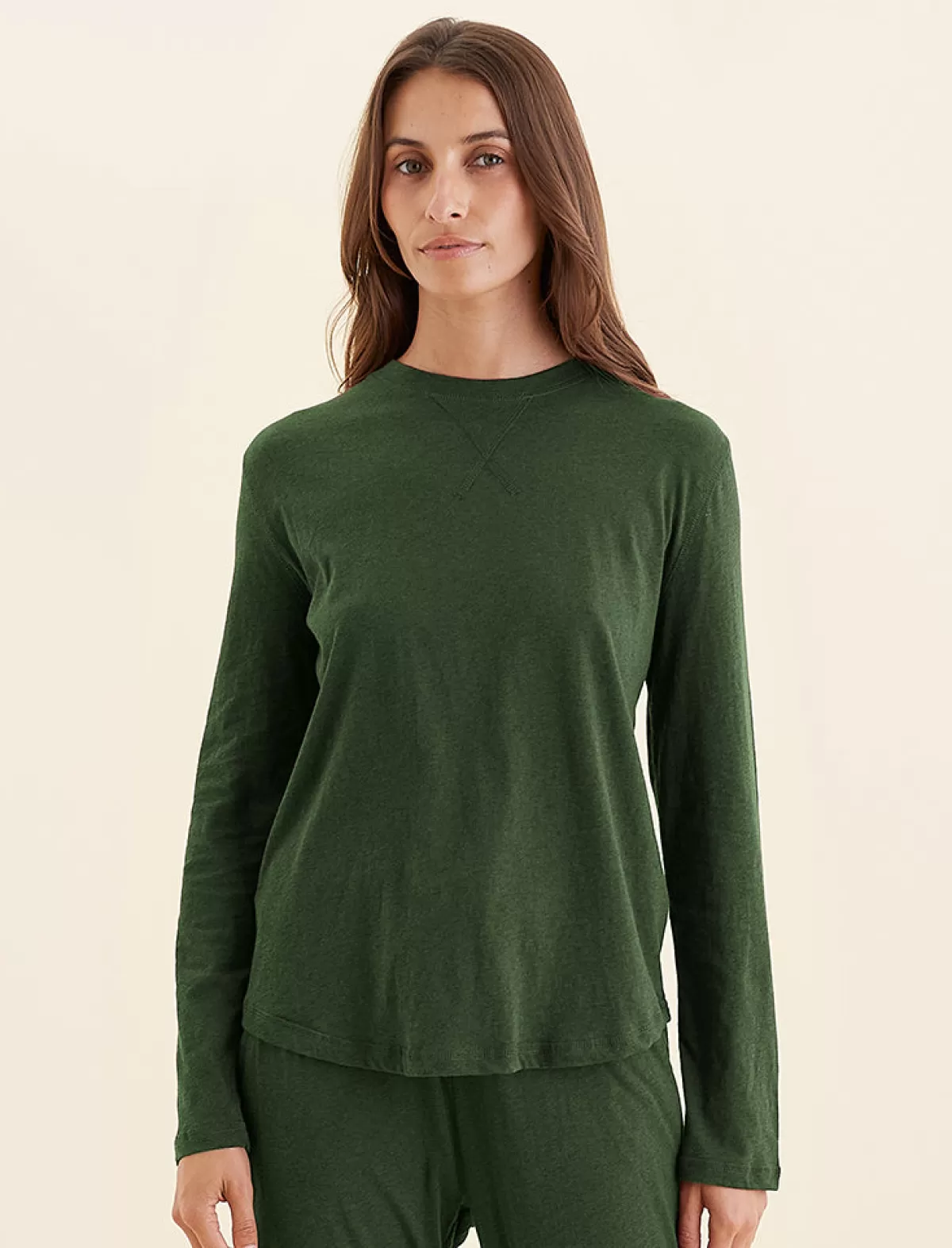 Papinelle Jada Organic Cotton Knit Long Sleeve Tee