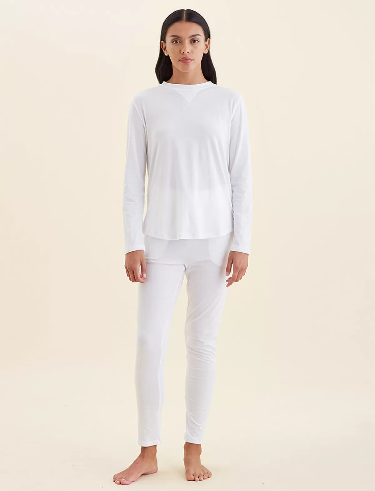 Papinelle Jada Organic Cotton Knit Long Sleeve Tee