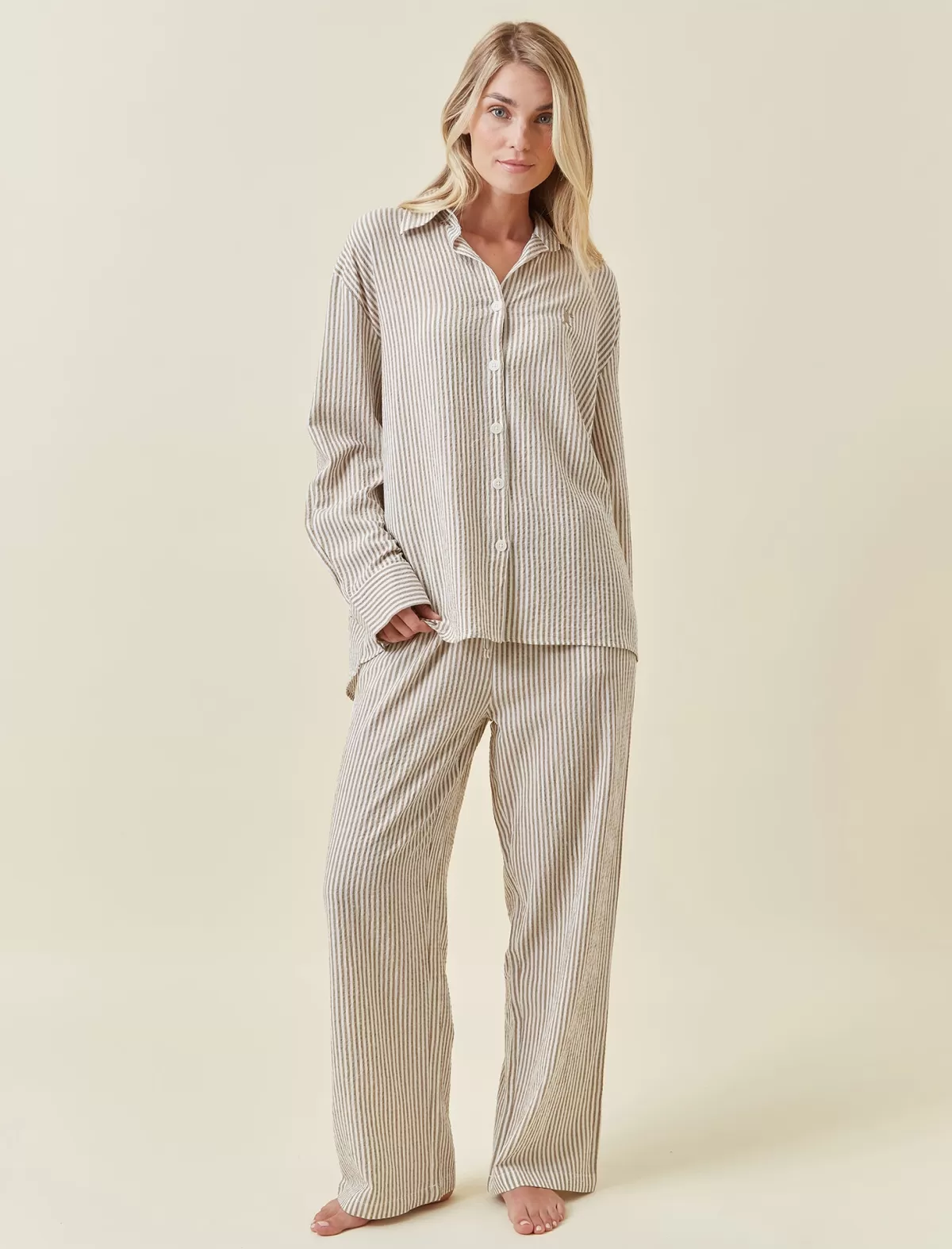 Papinelle Karen Walker Seersucker Stripe PJ Set