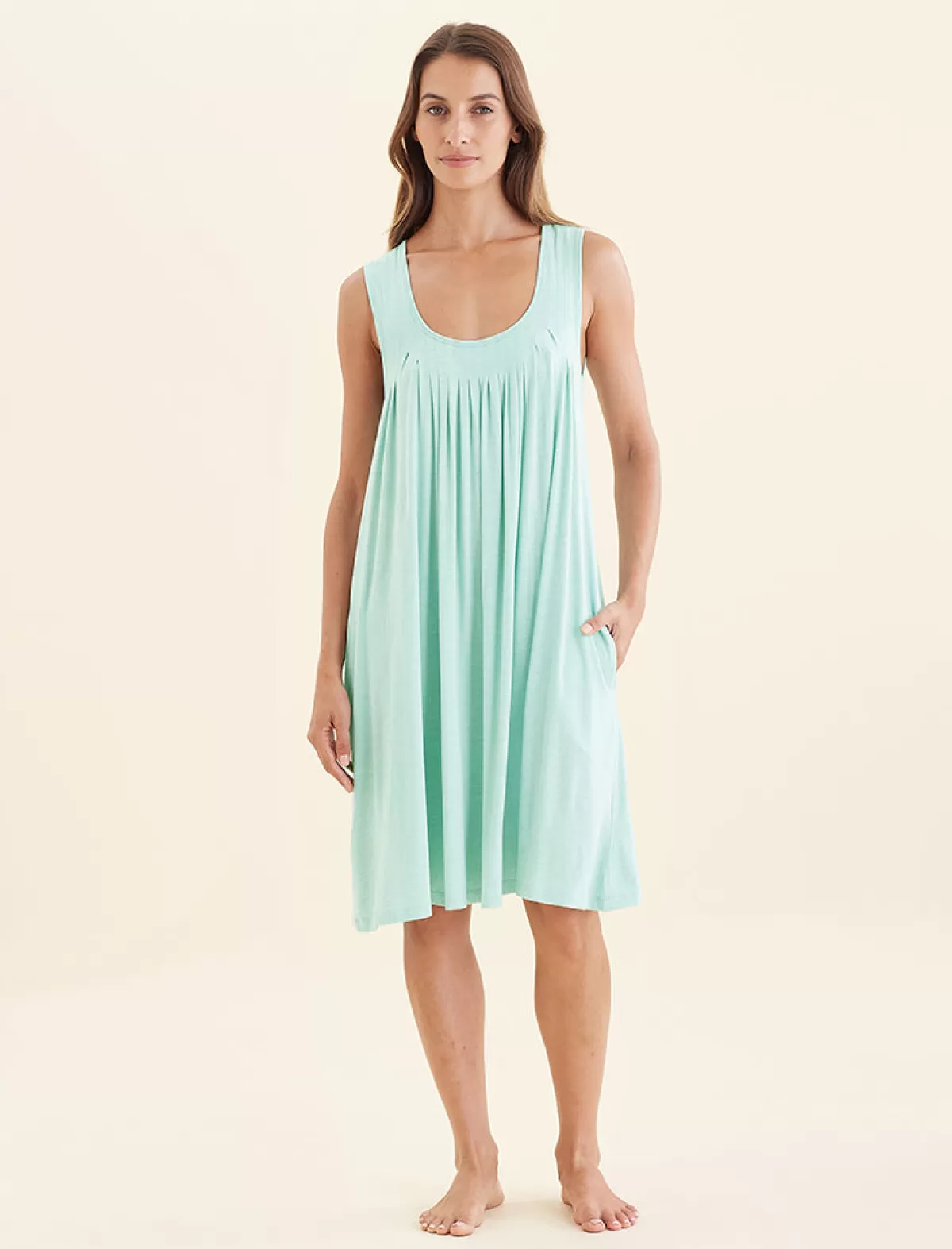 Papinelle Kate Modal Soft Pleat Front Nightie