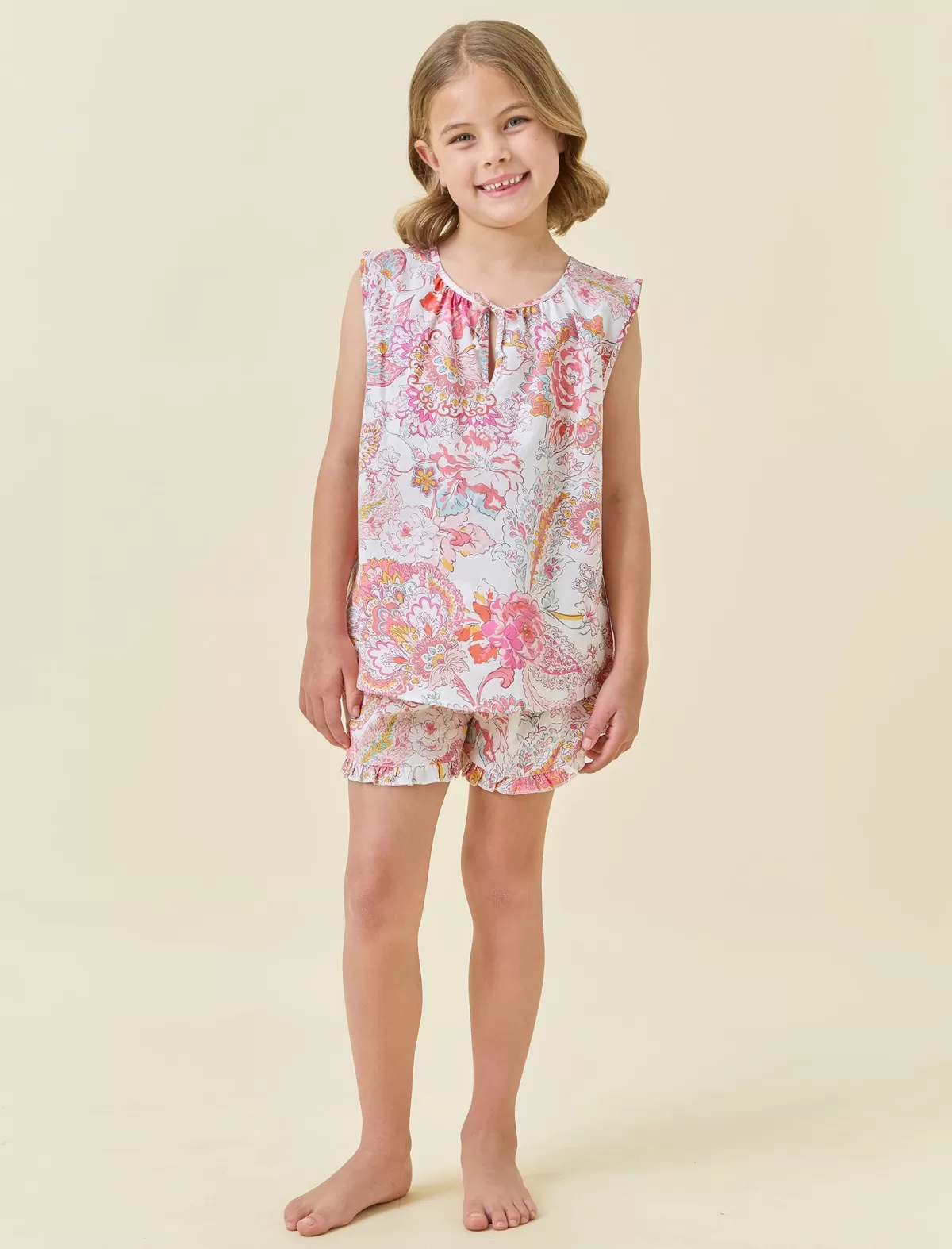 Kids Papinelle Kids Ella Frill Cami and Boxer Short Set