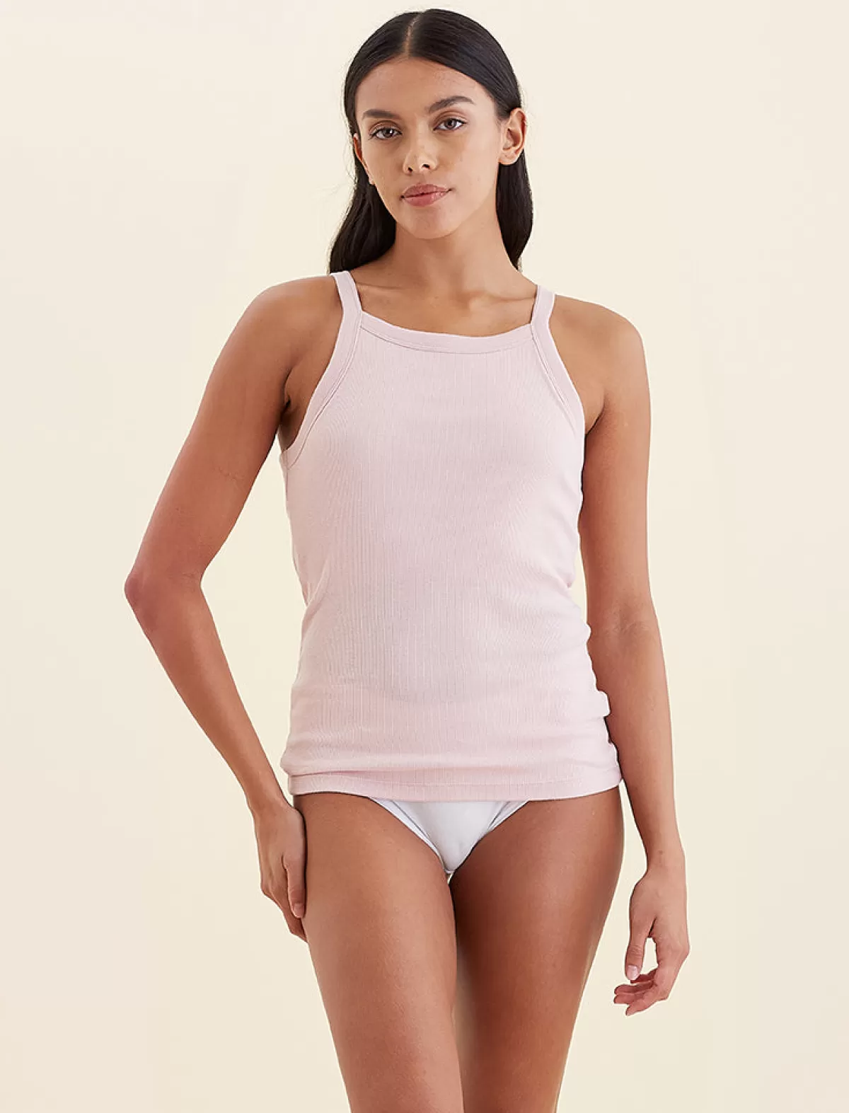 Papinelle Milla Racer Back Rib Shelf Bra Tank