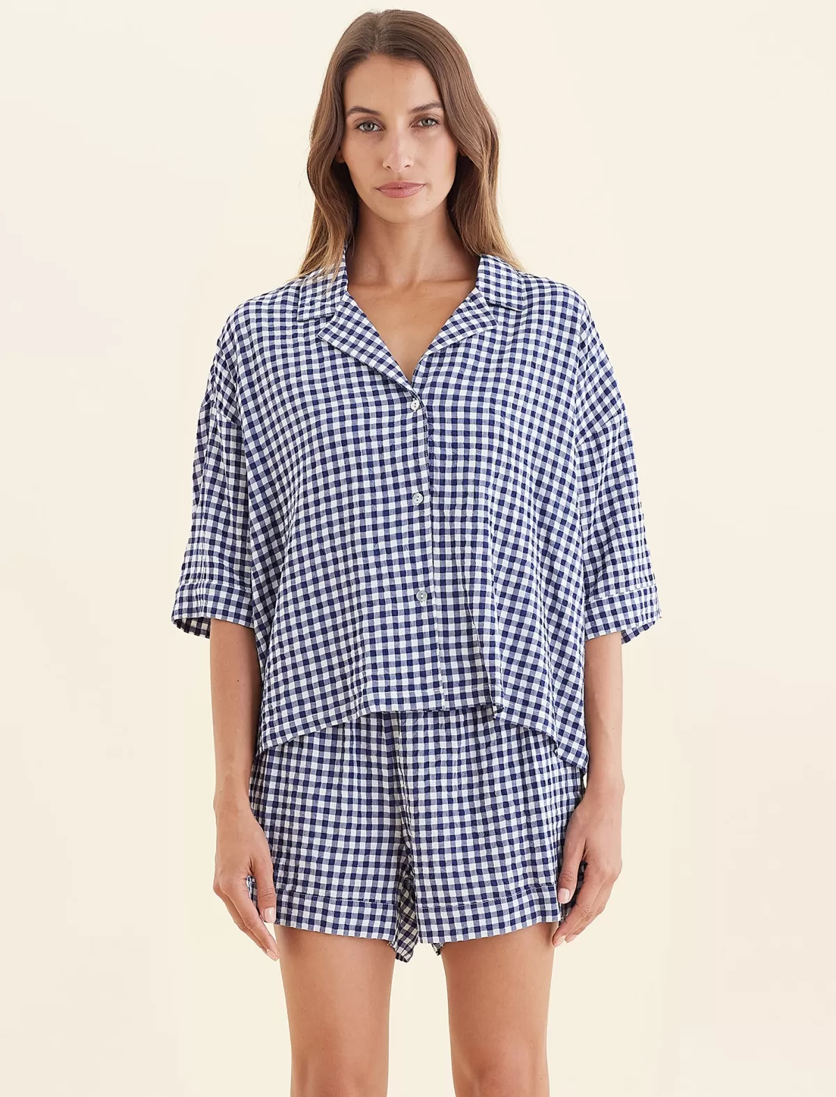 Papinelle Seersucker Short Sleeve Shirt